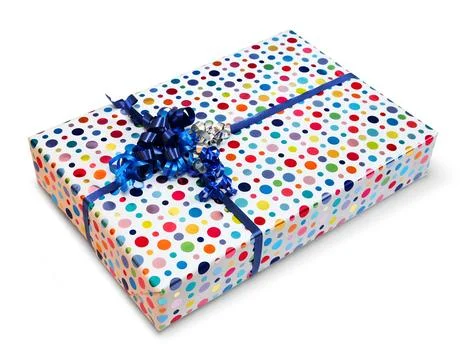 Colorful present box Stock Photos