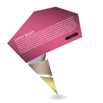 Colorful presentation template with numbers Stock Illustration