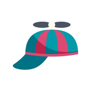 Colorful propeller hat representing playful childhood imagination Stock Illustration