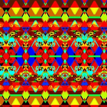 Colorful psychedelic abstract pattern design. Cool magic dream. Wall concept. Stock Illustration