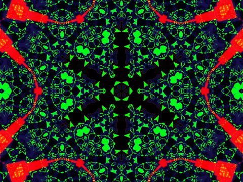 Colorful Psychedelic Acrylic Effect creative Dirty Acrylic Paint. Stock-Illustration