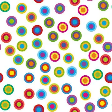 Colorful psychedelic circles. Stock Illustration