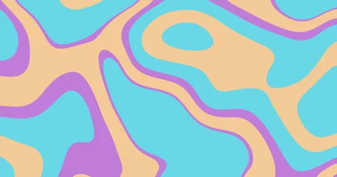 Colorful psychedelic flow abstract background Stock Footage 281179589