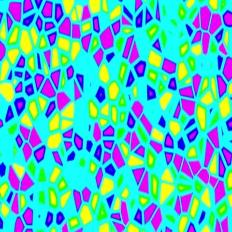 Colorful Psychedelic Fluid Cells Abstract Retro Motion Background Loop Small Stock Footage 69717262