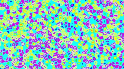 Colorful Psychedelic Fluid Cells Abstract Retro Motion Background Loop Tiny Stock Footage 69718761