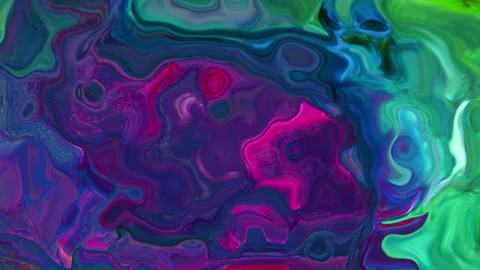 Colorful Psychedelic Fluid Marble Mix Stock Footage 332481028