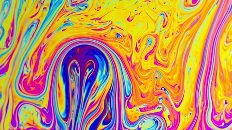 Colorful Psychedelic Macro Soap Bubble 動画素材 65431862