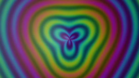 Colorful Psychedelic Ripple Pattern Seamless Loop Stock Footage 340524255