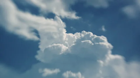 Colorful Puffy Clouds Stock Footage 42583625