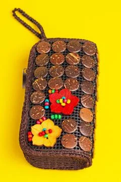 Colorful purses Stock Photos