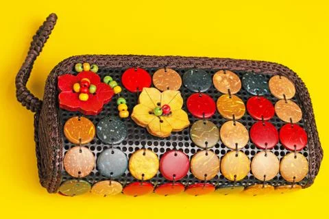 Colorful purses Stock Photos