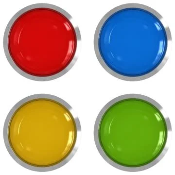 Colorful push button Stock Illustration