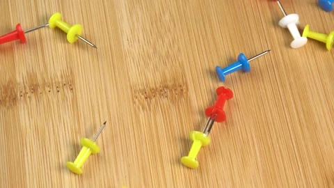 Push Pins Stock Video Footage | Royalty Free Push Pins Videos | Pond5