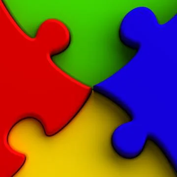 Colorful puzzle Stock Illustration