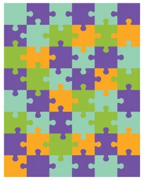 Colorful puzzle Stock Illustration