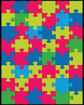Colorful puzzle Stock Illustration