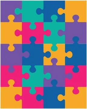Colorful puzzle Stock Illustration