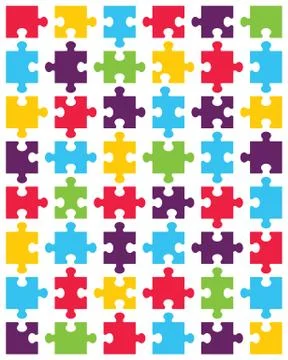 Colorful puzzle Stock Illustration