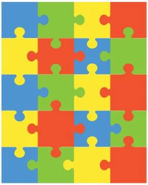 Colorful puzzle Stock Illustration