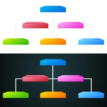 Colorful Pyramid Chart イラスト素材