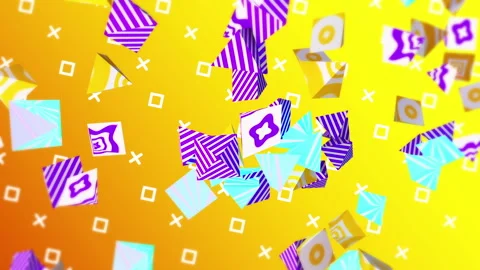 Colorful pyramid gradient background. VJ Seamless loop background. Stock Footage 96180812