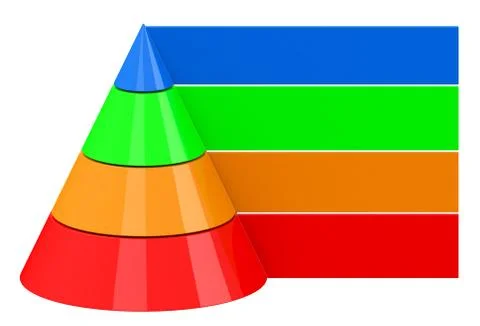 The colorful pyramid Stock Illustration