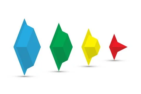 Colorful pyramid Stock Illustration