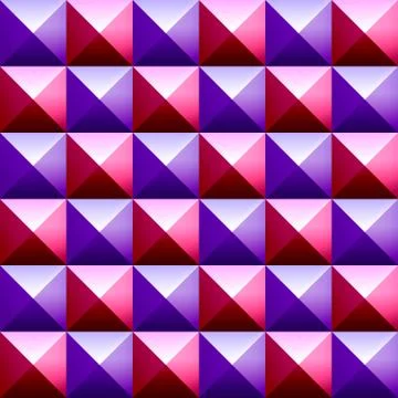 Colorful pyramids seamless veсtor pattern Stock Illustration