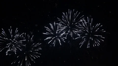 Colorful pyrotechnic show Stock Footage 81065003