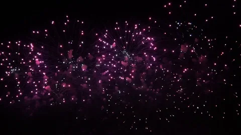 Colorful pyrotechnic show Stock Footage 81065048