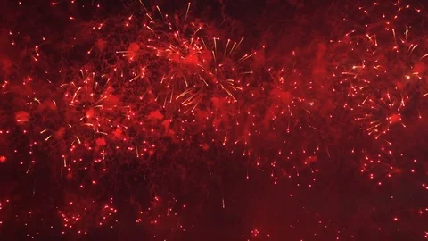 Colorful pyrotechnic show Stock Footage 81752637