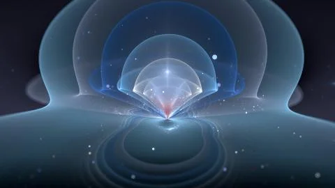 Colorful quantum state Illustrazione stock