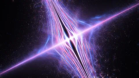 Colorful quantum string theory abstract background Stock Illustration