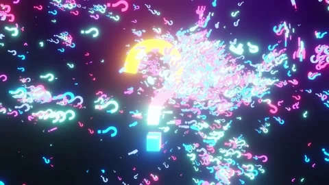 Colorful question mark icons, Problems and solutions, Quest sign Stock Footage 162127126