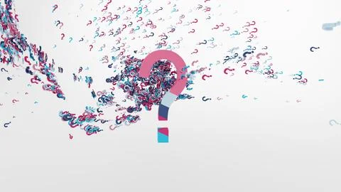 Colorful question mark icons, Problems and solutions, Quest sign, searching, イラスト素材