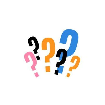Colorful of question mark Stock Illustration