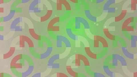 Colorful question marks pattern with green and beige background Illustration