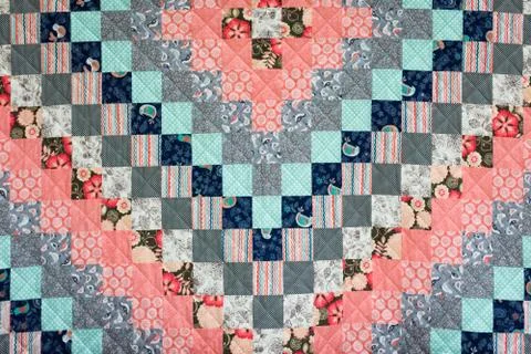 Colorful quilt 스톡 사진