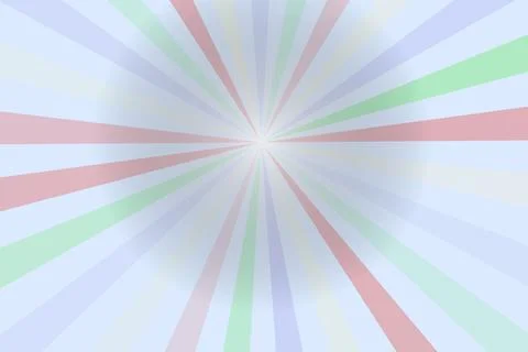 Colorful radial rays pattern with blue, green, red, and purple Stock Photos