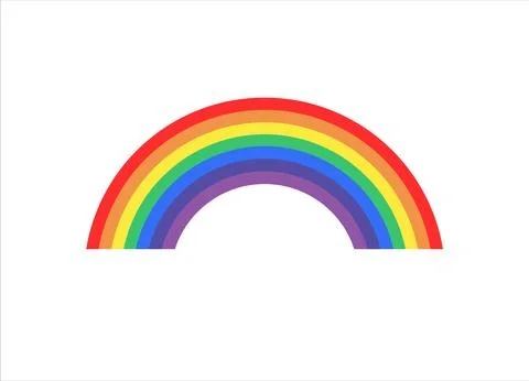 Colorful Rainbow Arc Illustrazione stock