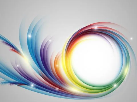 Colorful rainbow backdrop Stock Illustration
