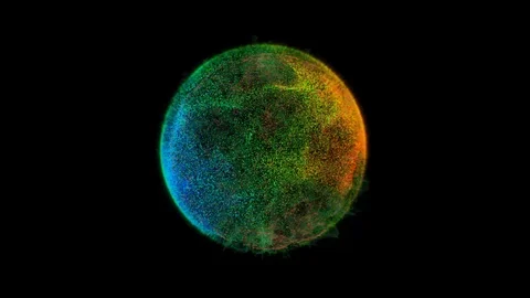 Colorful rainbow ball Stock Footage 107544646