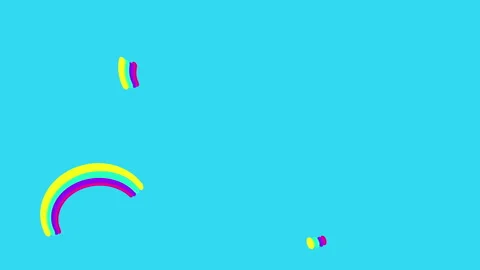 Colorful Rainbow on Blue Background Stock Footage 244906729