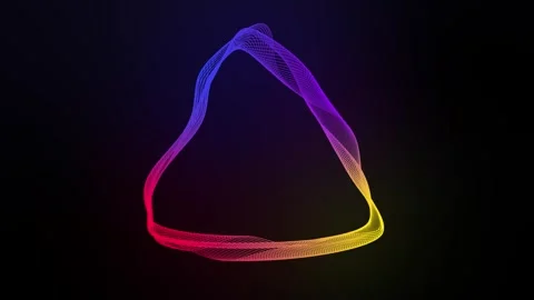 Colorful rainbow colors gradient lines dynamically radiate from the center Video stock 309461987