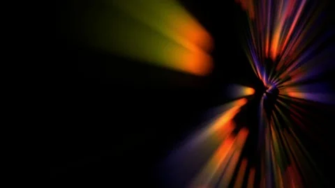 Colorful Rainbow Explosion Of Light Rays Shiny Dance Background Stock Footage 75607833