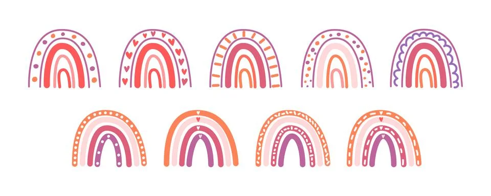 Colorful rainbow Stock Illustration