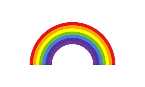 Colorful rainbow layered abstract frames and wavy line shapes collection Stock Illustration