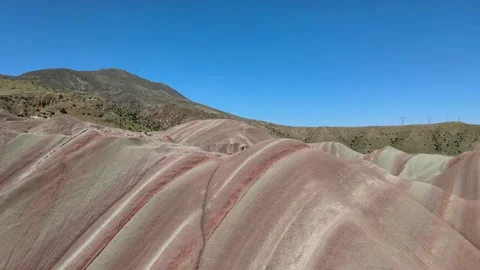 Colorful rainbow mountains Stock Footage 240725821