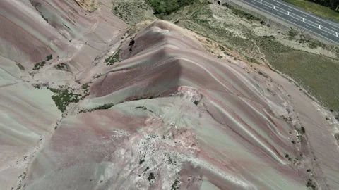 Colorful rainbow mountains 스톡 동영상 240728708