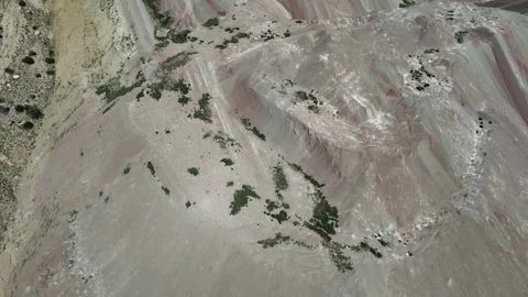 Colorful rainbow mountains Vídeo Stock 240729078